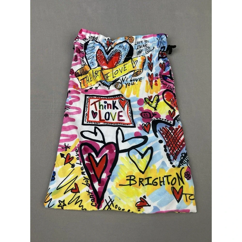 Brighton Love Hearts‎ Drawstring Jewelry Or Shoes Big Dust Bag